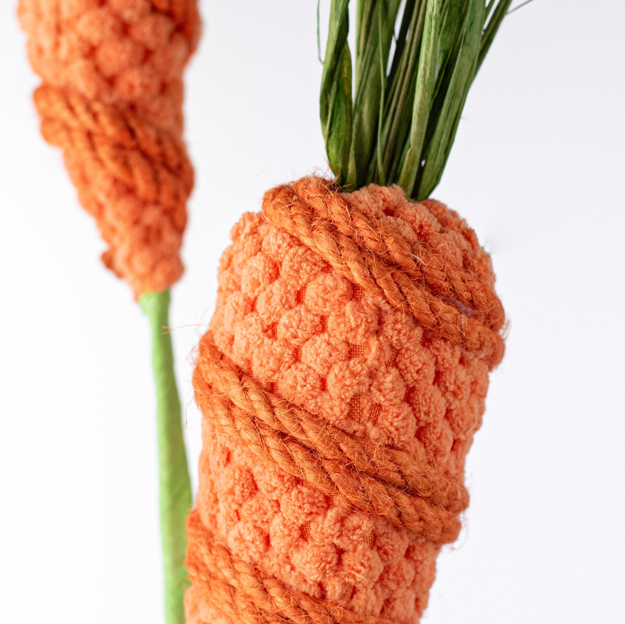 29" Jute & Terry Cloth Carrot Spray Lifestyle Photo
