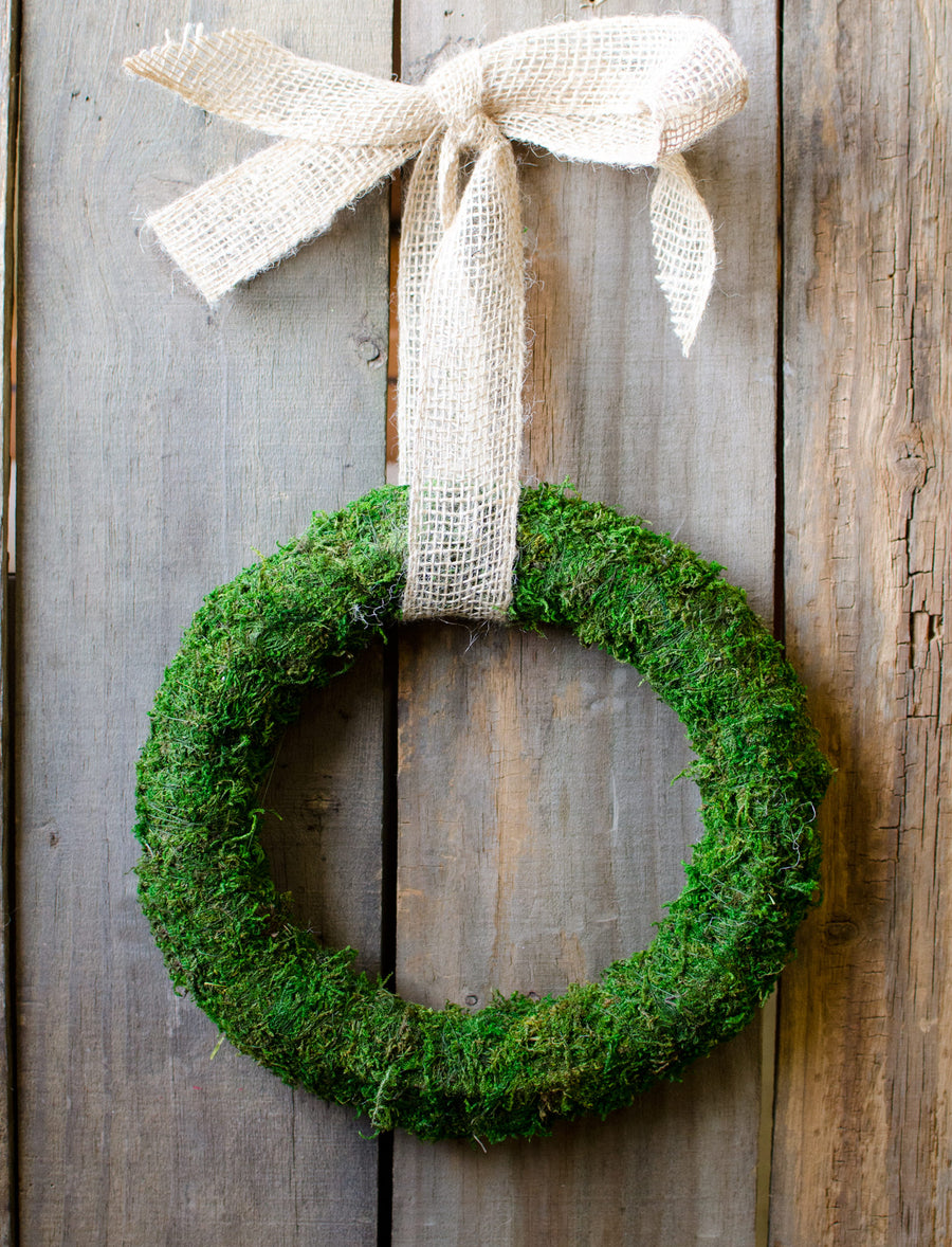 10" Green Moss Wreath