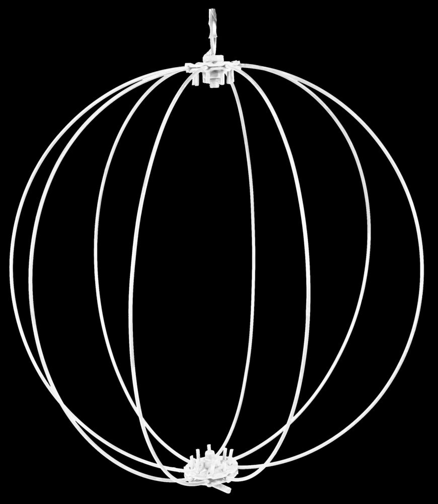 12" KD Wire Folding Ball: White detail photo 4