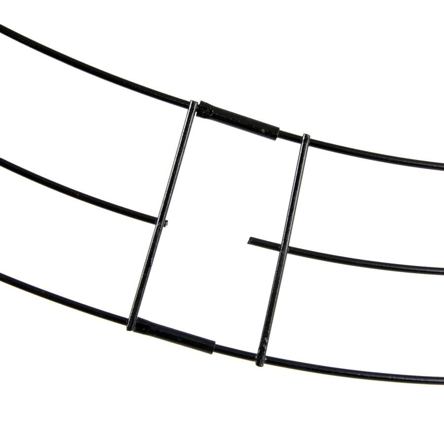 26" KD Wire Wreath Form: 3-Wire Black detail photo 4