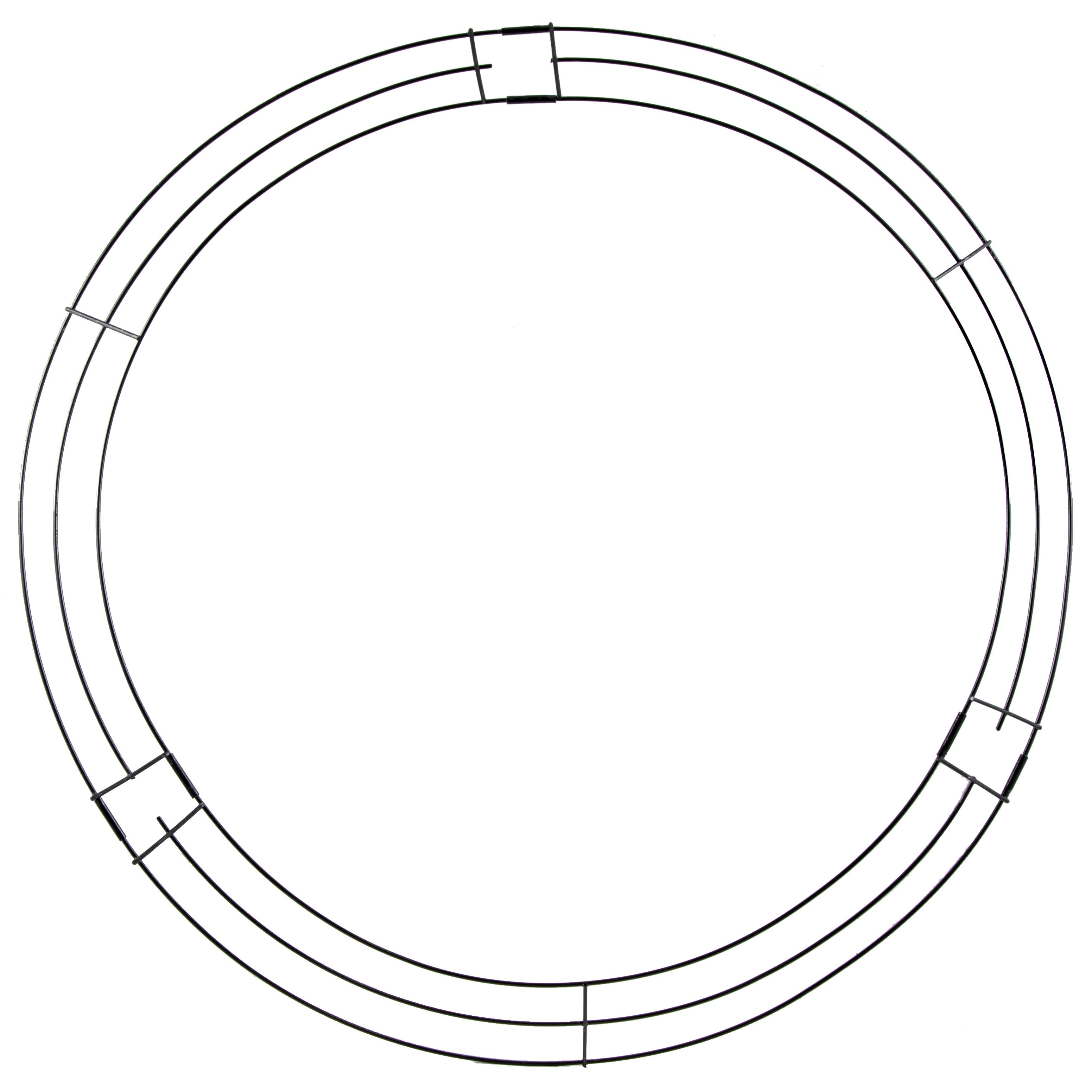 26" KD Wire Wreath Form: 3-Wire Black Item Number: MD020402