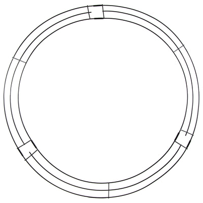 26" KD Wire Wreath Form: 3-Wire Black Item Number: MD020402