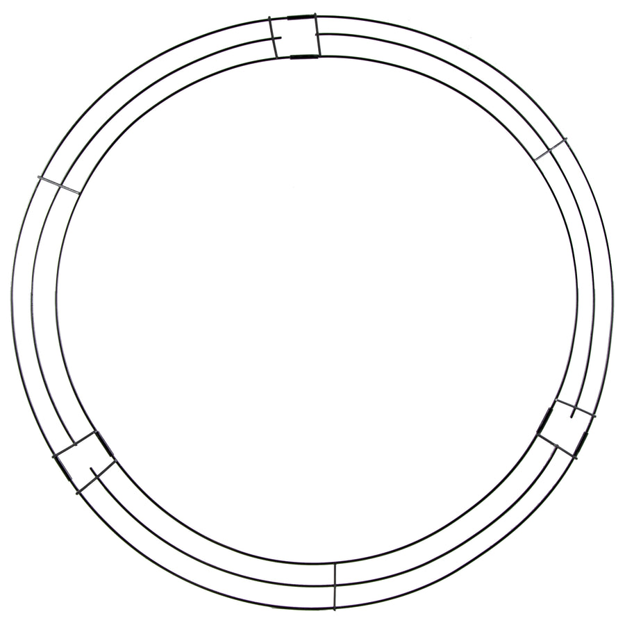 26" KD Wire Wreath Form: 3-Wire Black Item Number: MD020402