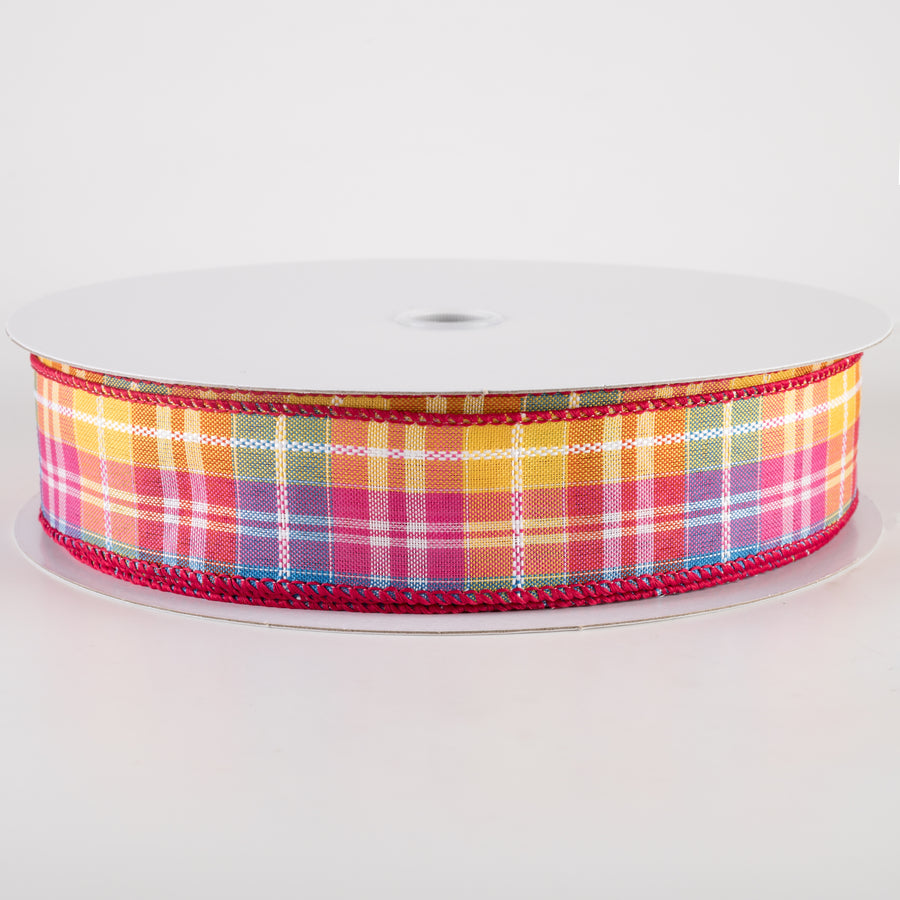 1.5" Kennedy Plaid Ribbon: Fiesta (50 Yards) Item Number: 841-09-419
