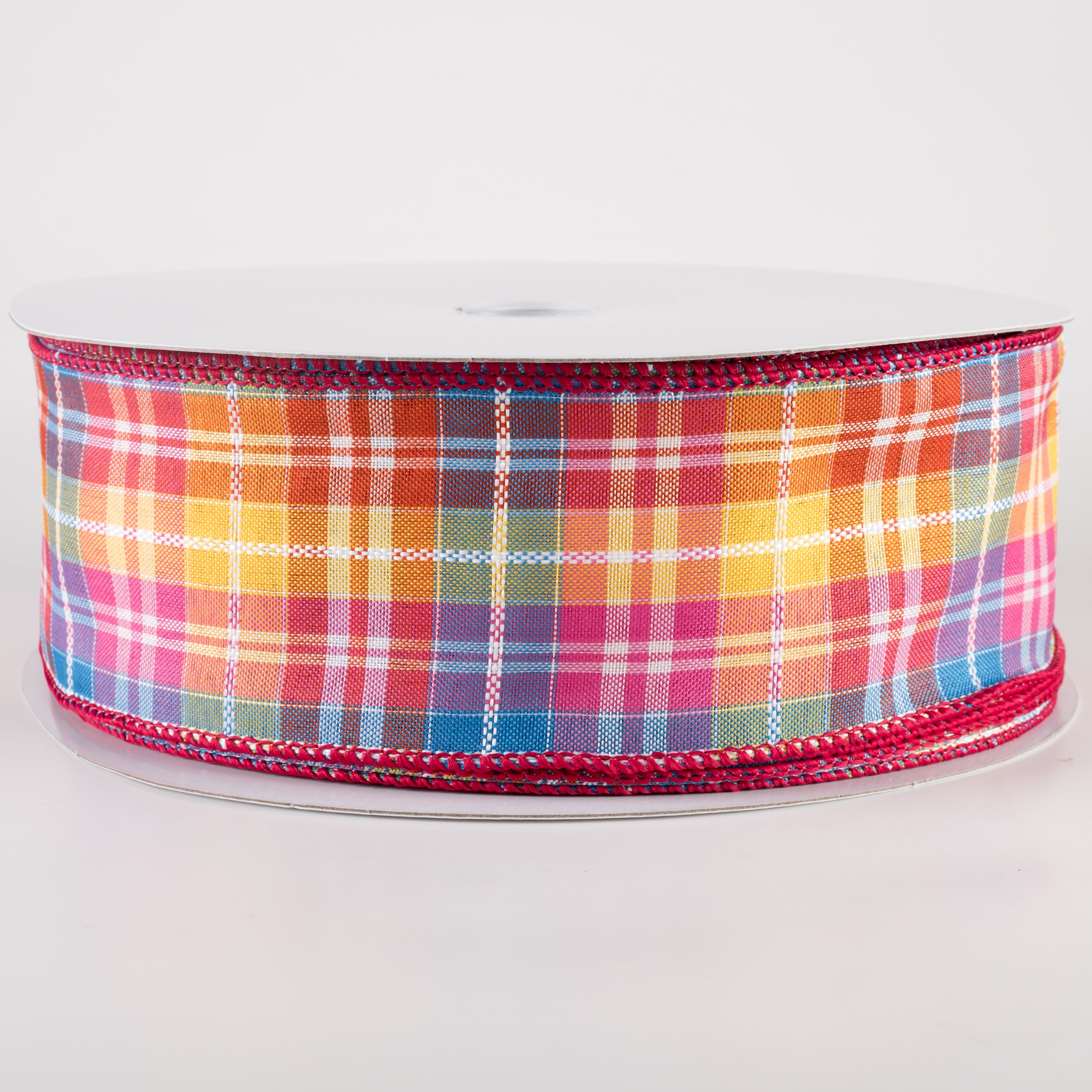 2.5" Kennedy Plaid Ribbon: Fiesta (50 Yards) Item Number: 841-40-419