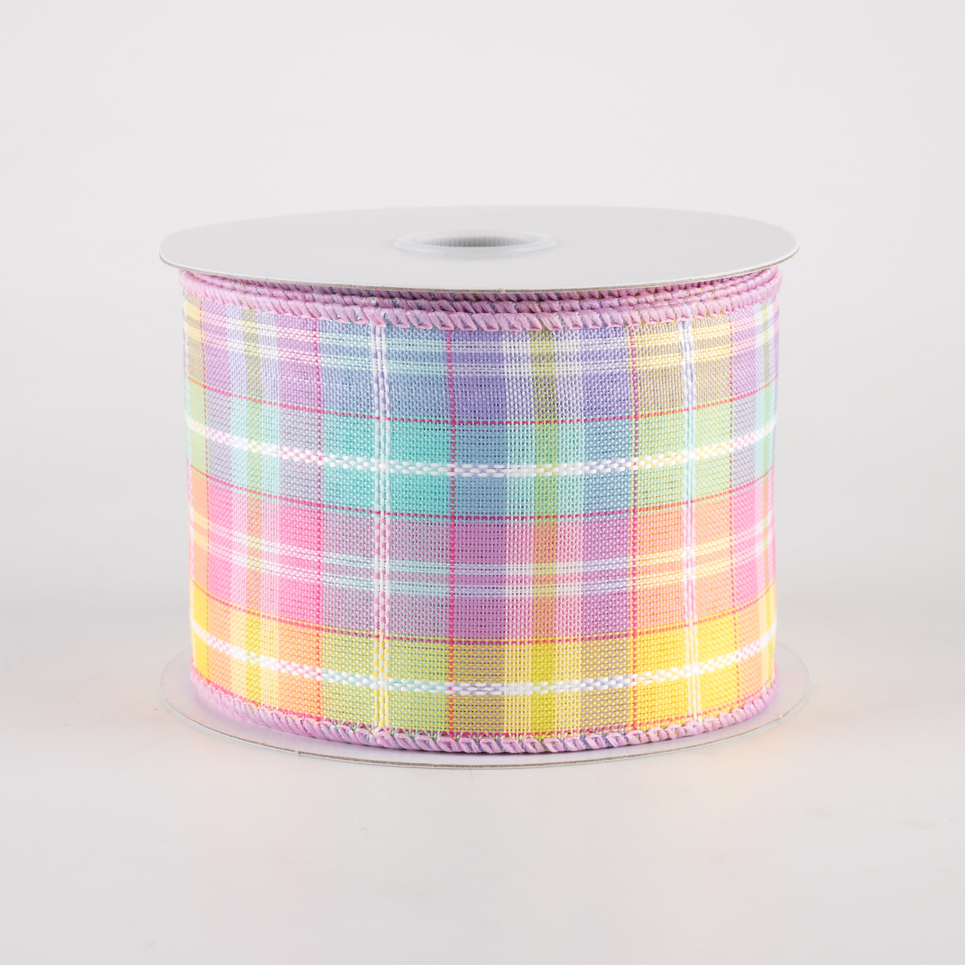 2.5" Kennedy Plaid Ribbon: Pastel (10 Yards) Item Number: 31405-40-30