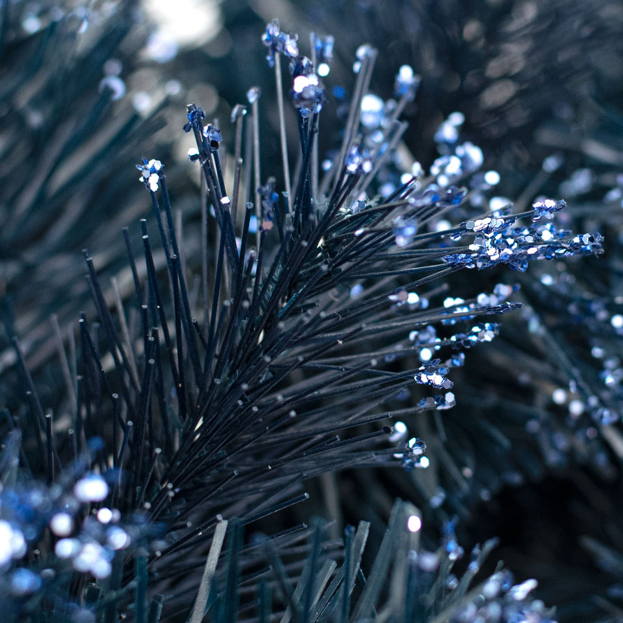 24" King's Pine Wreath: Navy Blue detail photo 3
