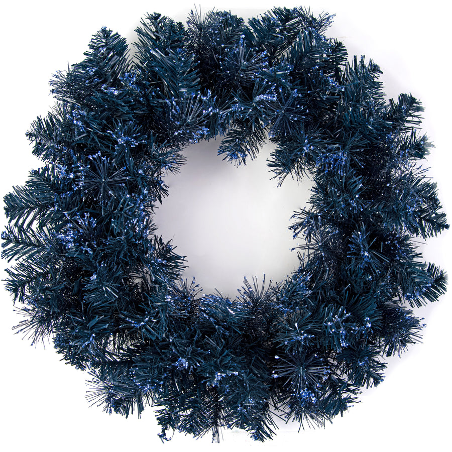 24" King's Pine Wreath: Navy Blue Item Number: 84901WR24