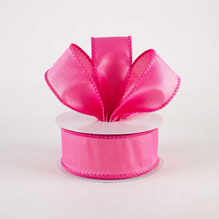 1.5" Lala Iridescent Solid Ribbon: Fuchsia Pink (10 Yards) detail photo 3