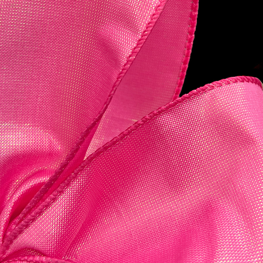 1.5" Lala Iridescent Solid Ribbon: Fuchsia Pink (10 Yards) Lifestyle Photo