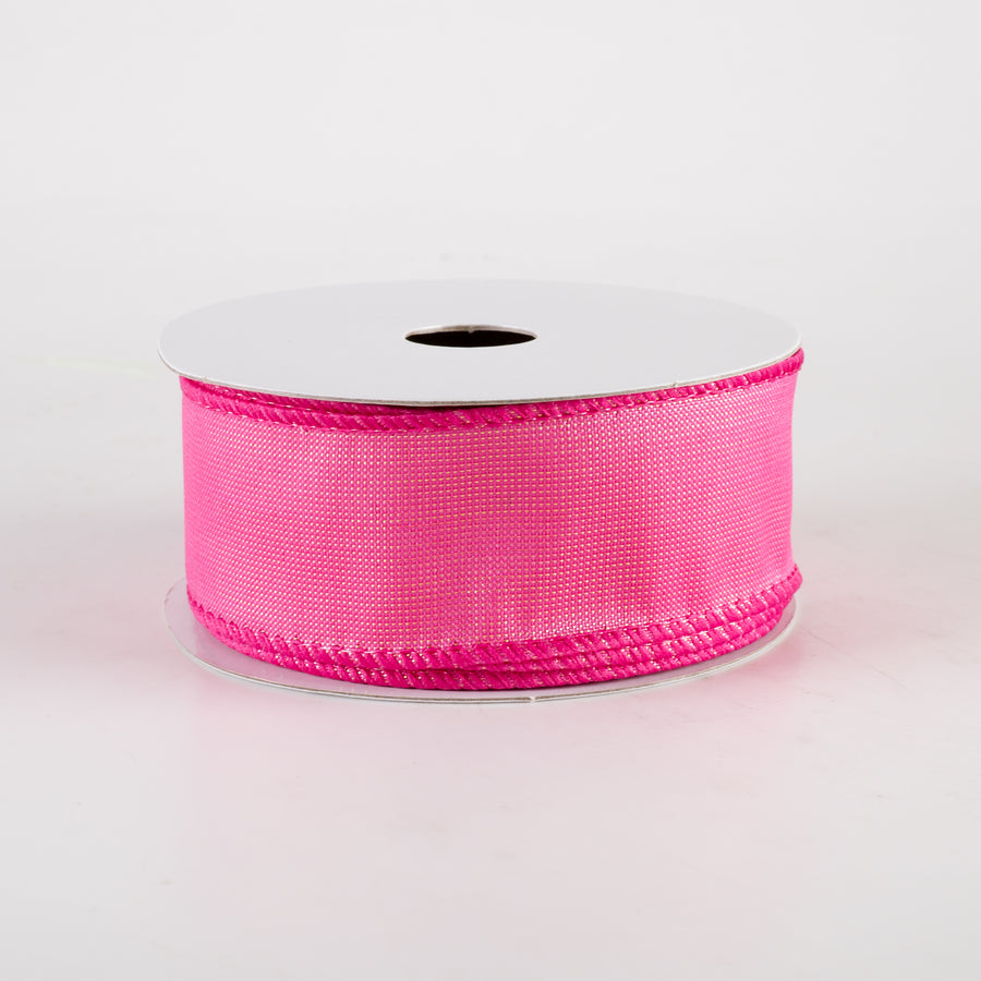 1.5" Lala Iridescent Solid Ribbon: Fuchsia Pink (10 Yards)