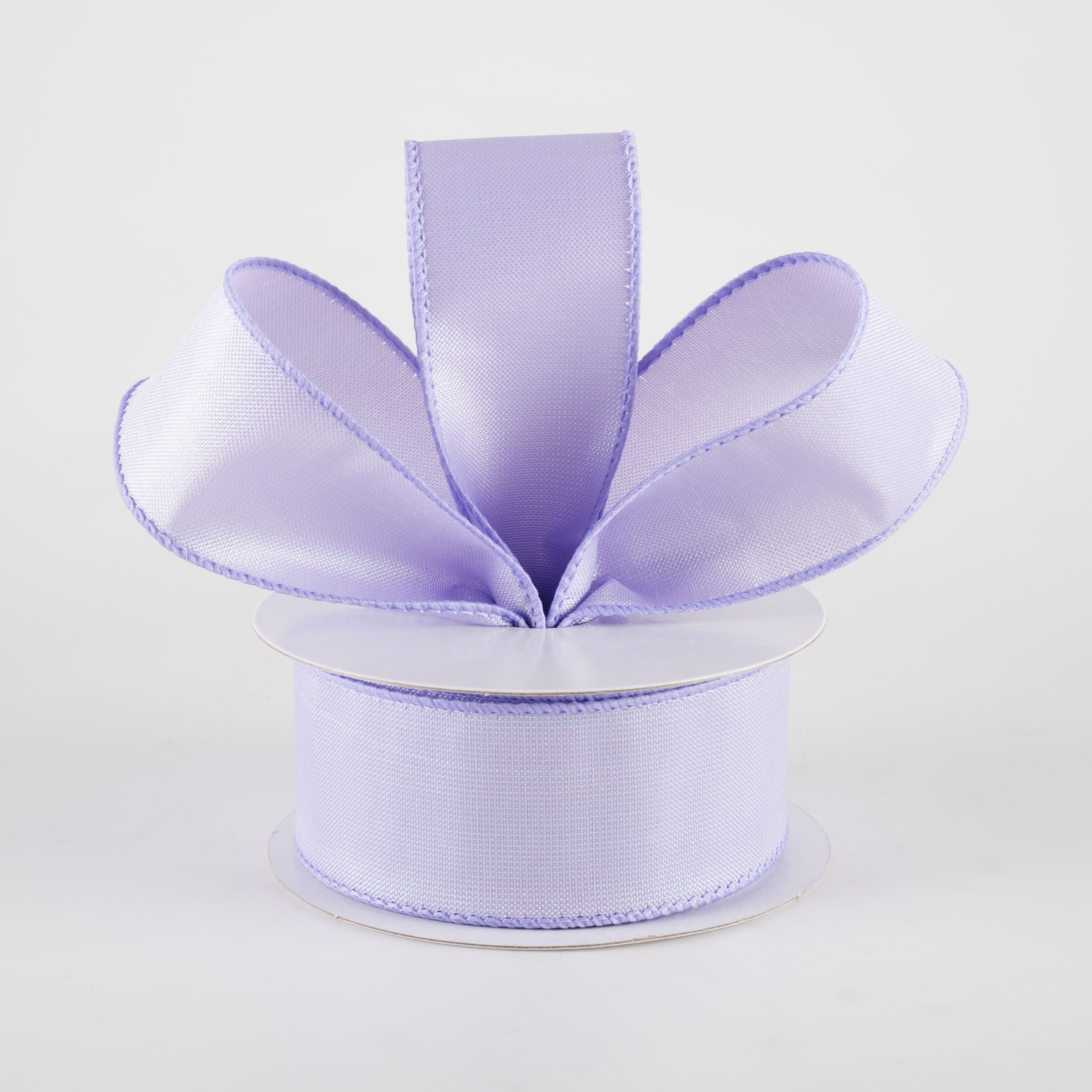 1.5" Lala Iridescent Solid Ribbon: Lavender (10 Yards) detail photo 3