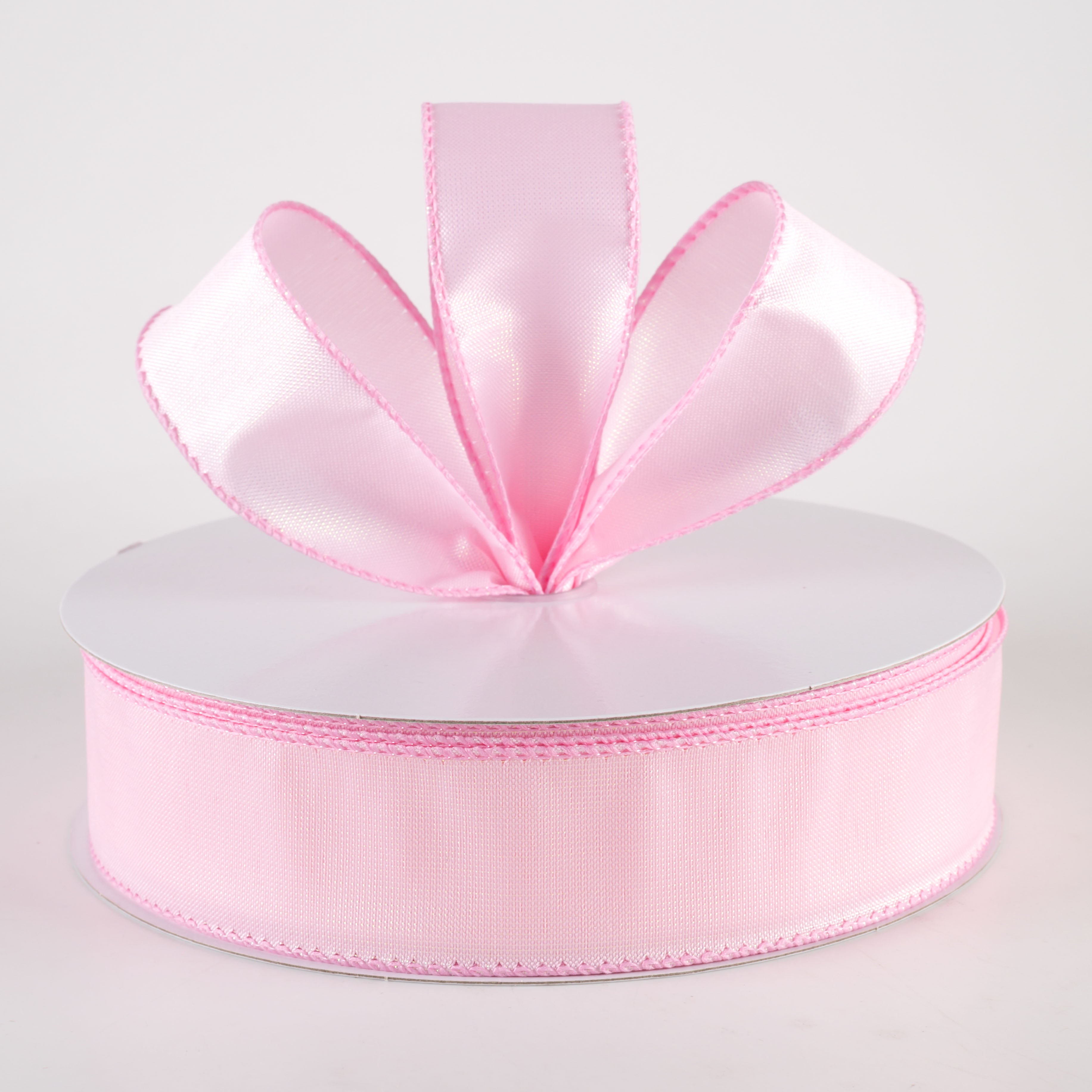 1.5" Lala Iridescent Solid Ribbon: Light Pink (50 Yards) detail photo 3