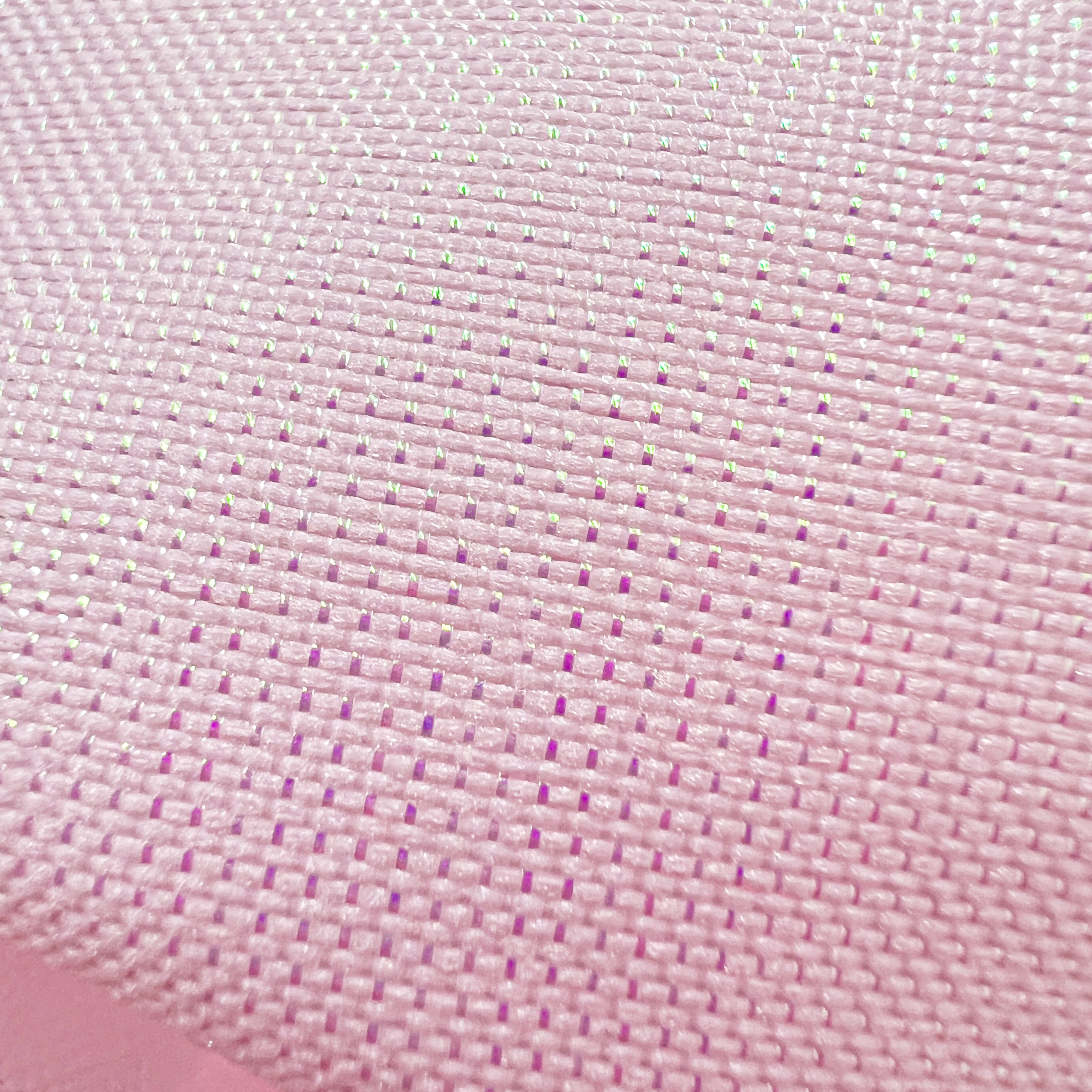 2.5" Lala Iridescent Solid Ribbon: Light Pink (50 Yards) detail photo 4