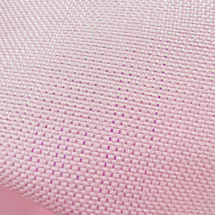 2.5" Lala Iridescent Solid Ribbon: Light Pink (50 Yards) detail photo 4
