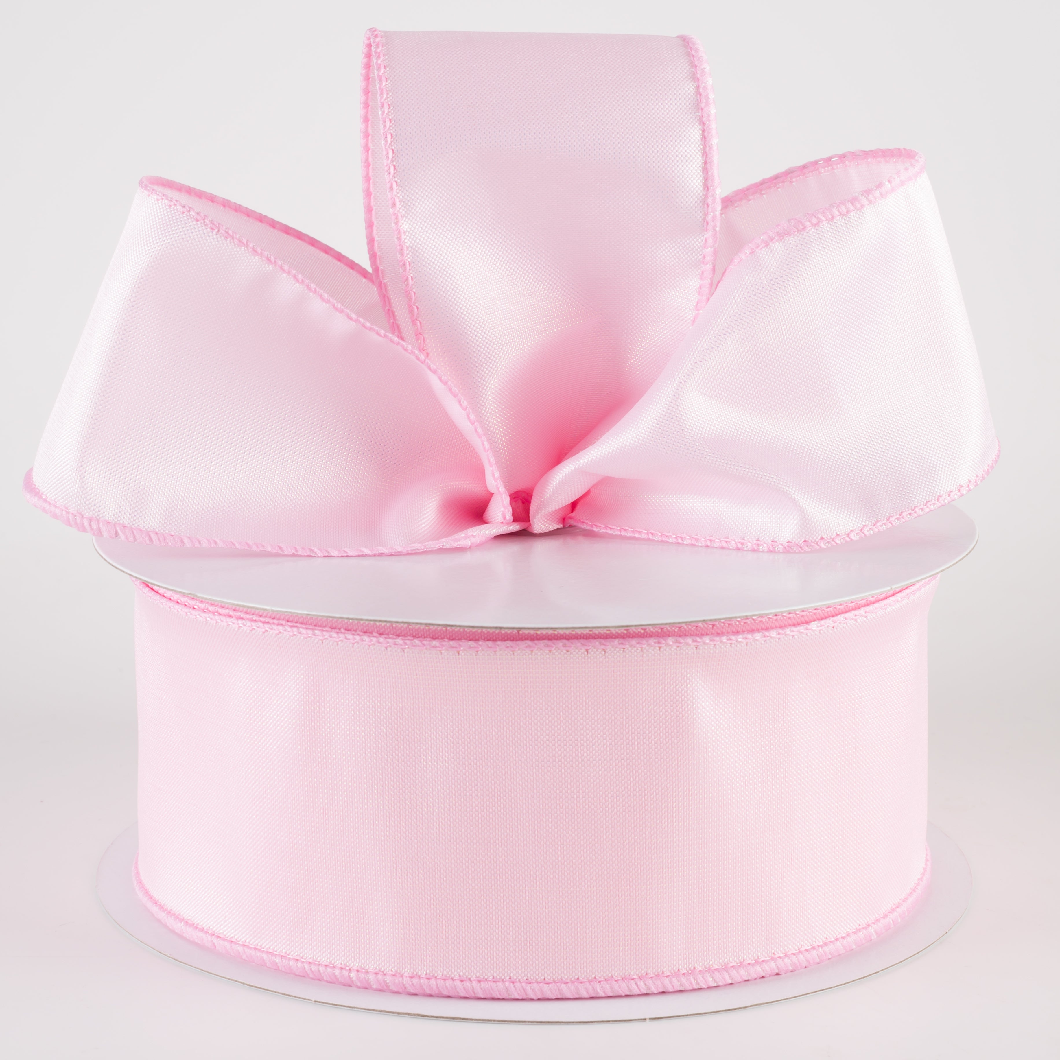2.5" Lala Iridescent Solid Ribbon: Light Pink (50 Yards) Lifestyle Photo