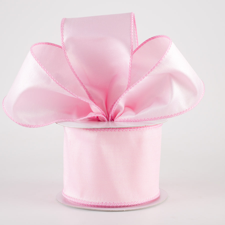 2.5" Lala Iridescent Solid Ribbon: Light Pink (10 Yards) Lifestyle Photo