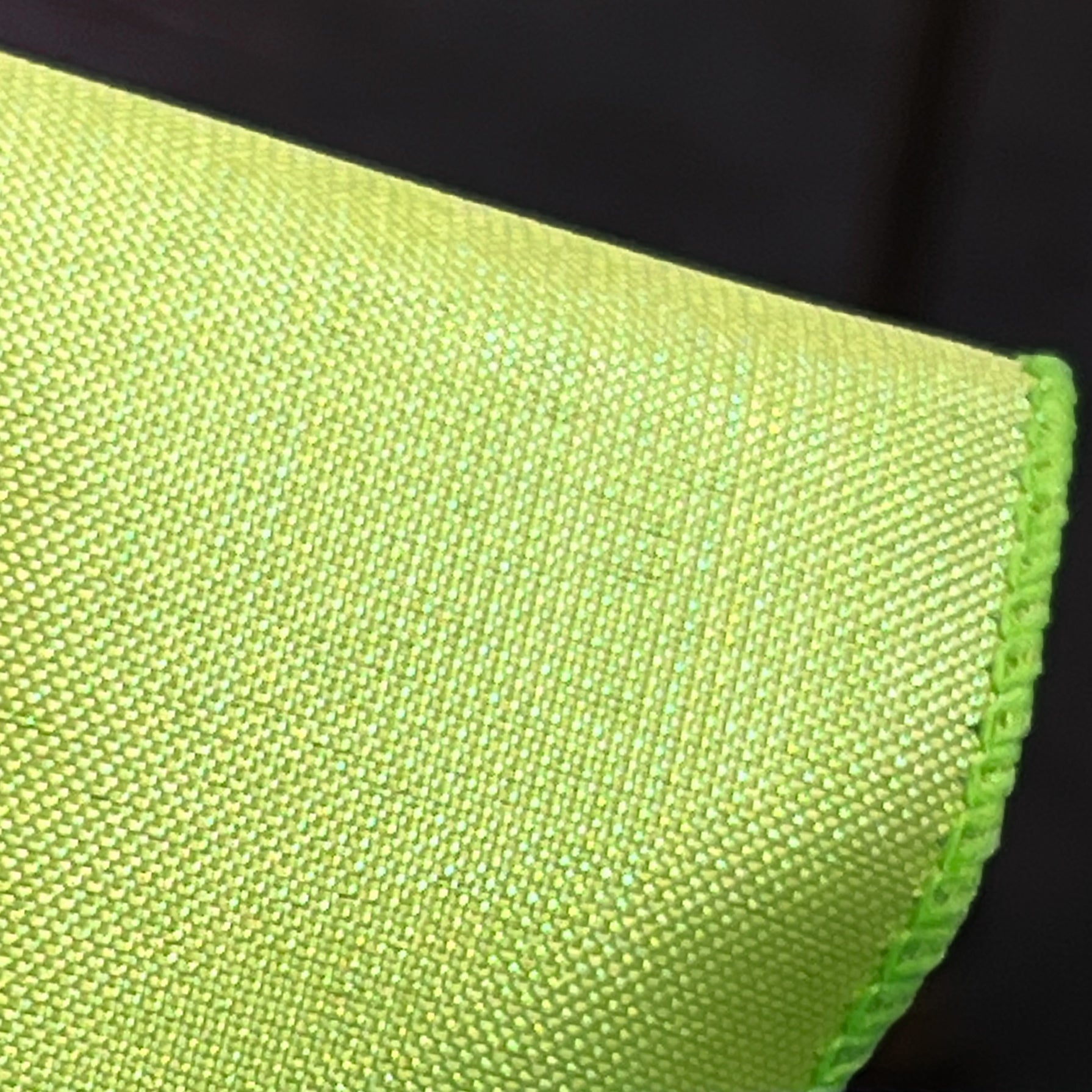 2.5" Lala Iridescent Solid Ribbon: Lime (50 Yards) Lifestyle Photo