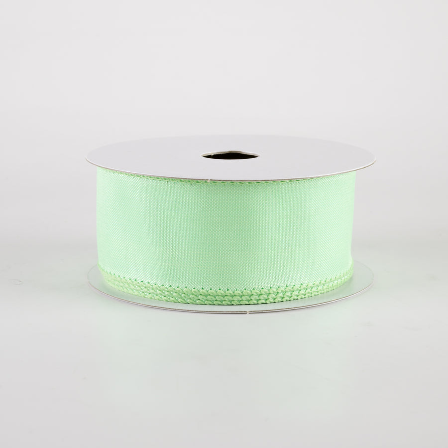 1.5" Lala Iridescent Solid Ribbon: Mint Green (10 Yards)