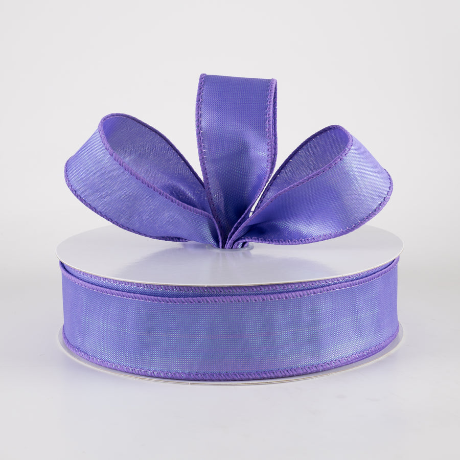 1.5" Lala Iridescent Solid Ribbon: Purple (50 Yards) detail photo 3