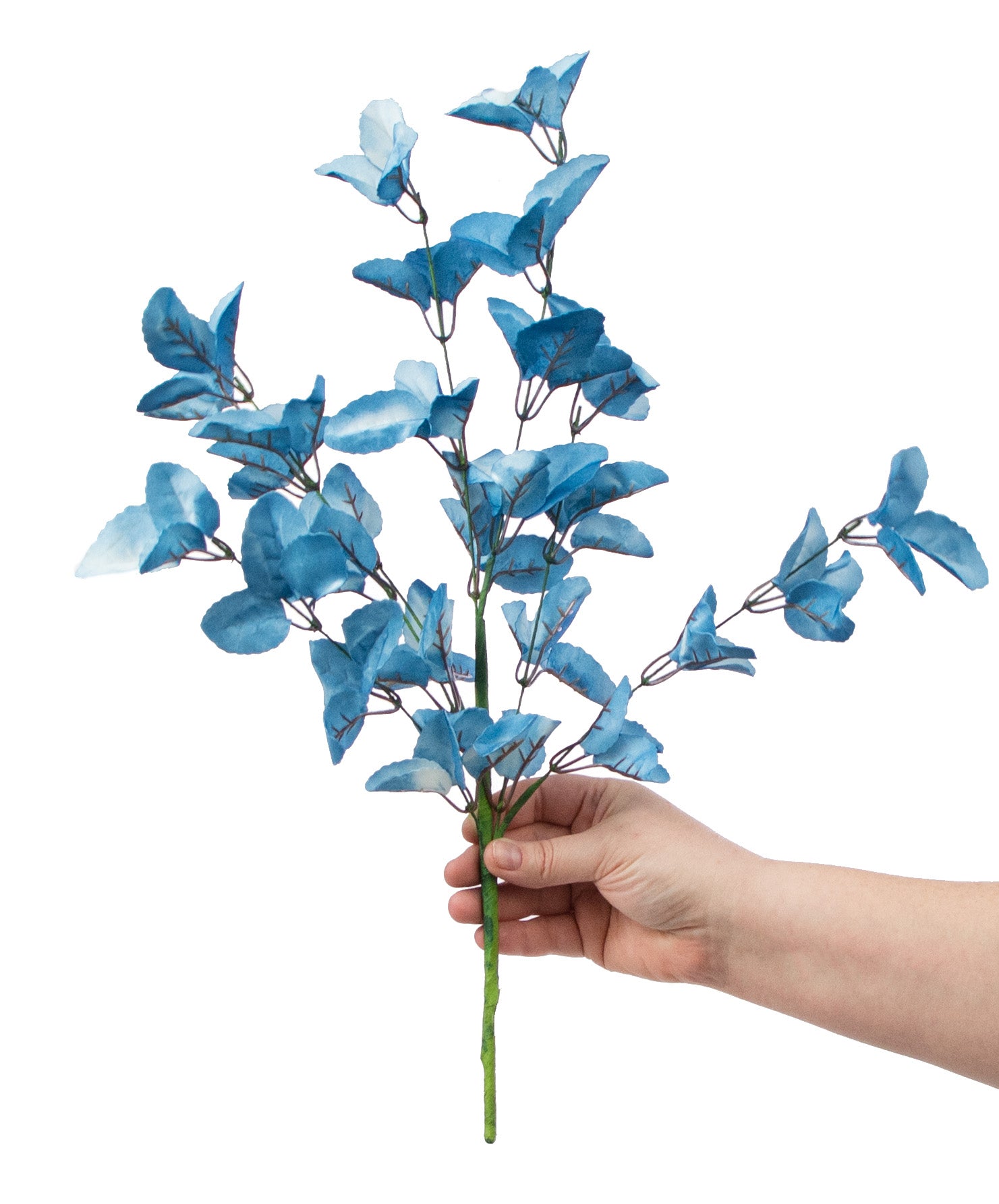19" Lamb's Ear Leaf Spray: Blue detail photo 3