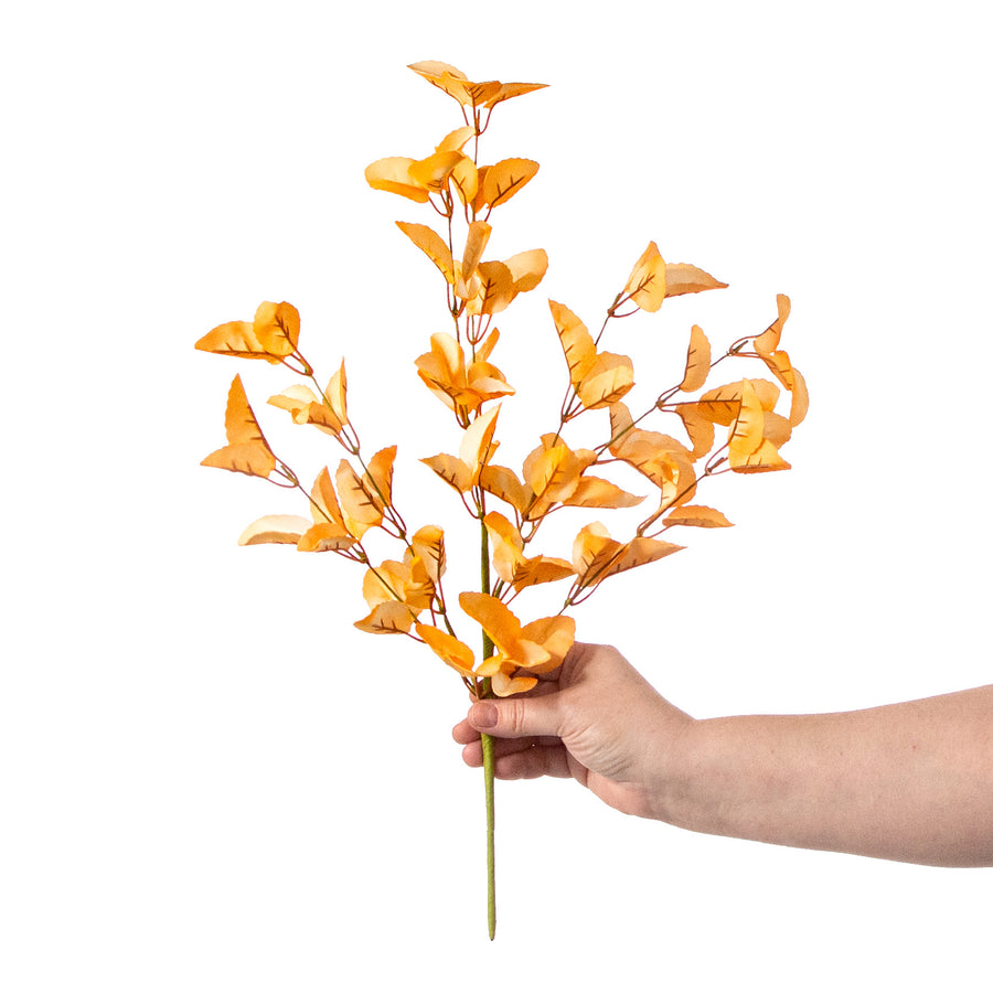 19" Lamb's Ear Leaf Spray: Peach detail photo 3
