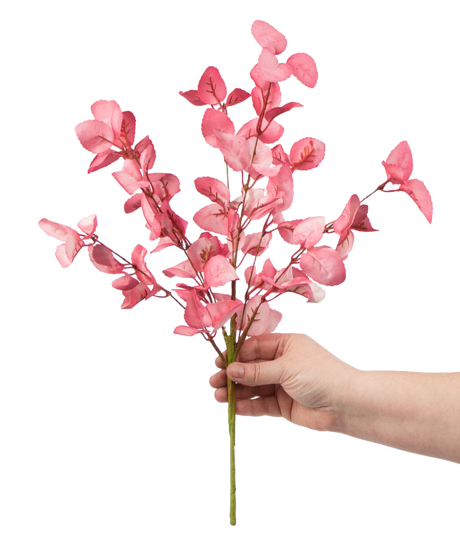 19" Lamb's Ear Leaf Spray: Rose Pink detail photo 3