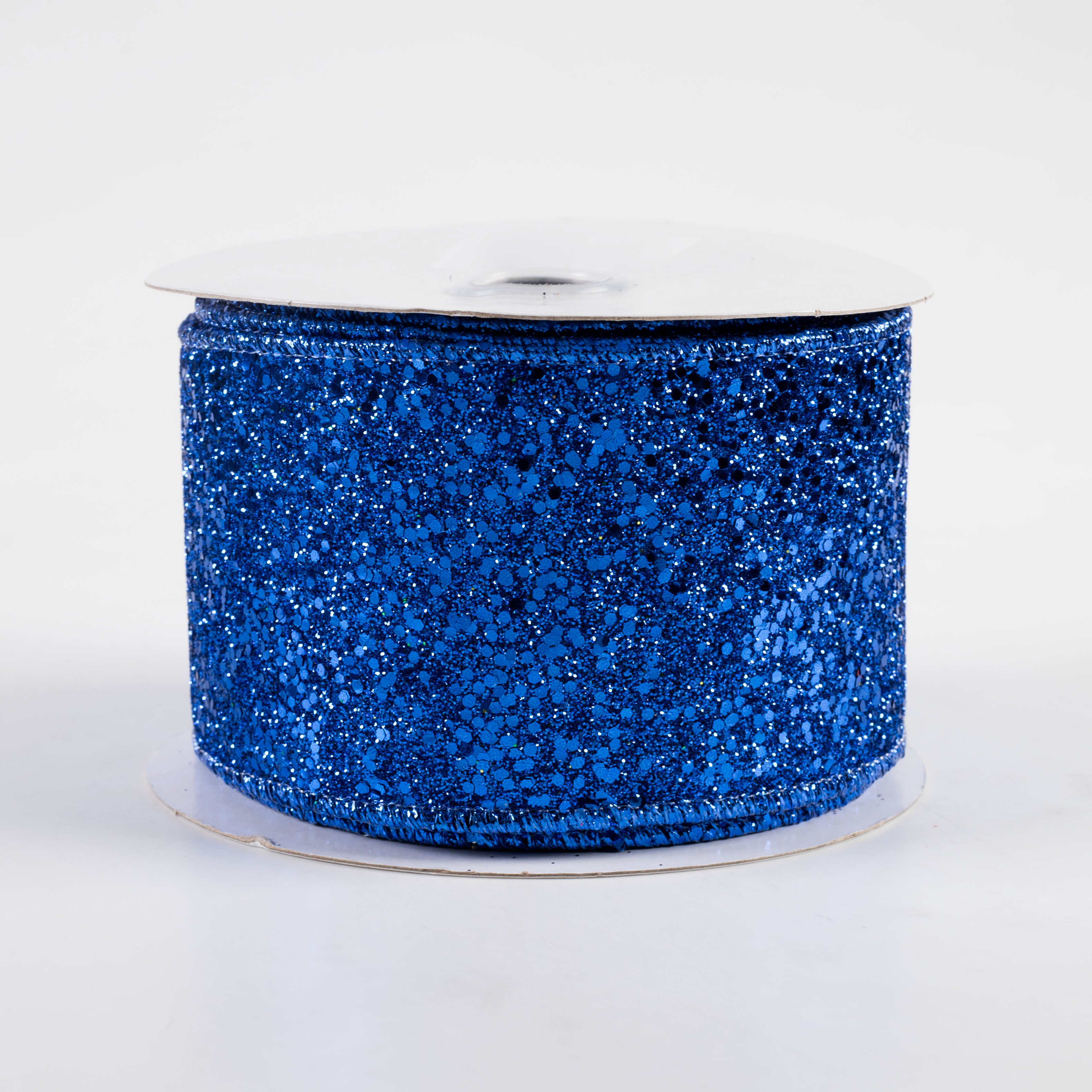 2.5" Large Glitter Ribbon: Royal Blue (10 Yards)