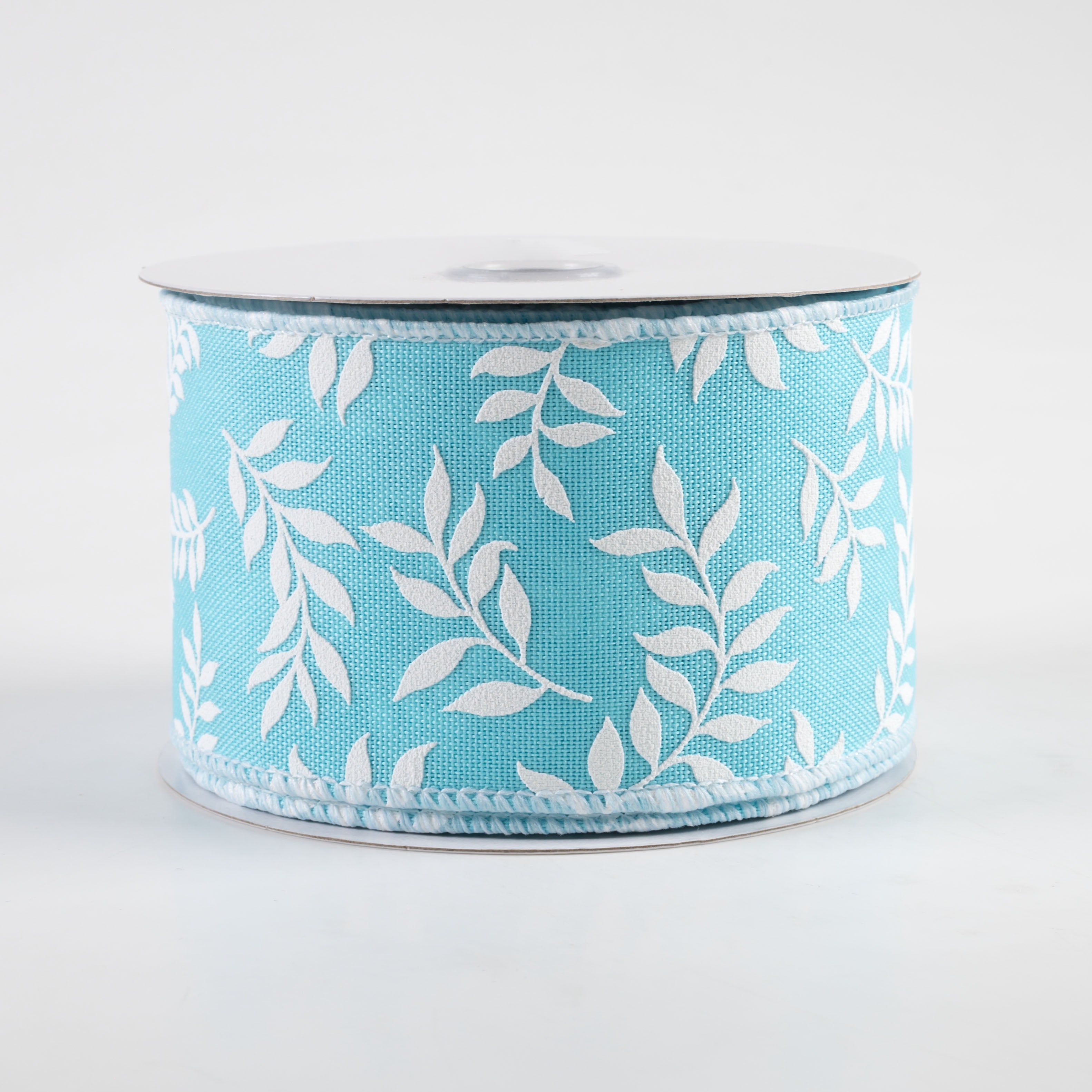 2.5" Laurel Leaf Ribbon: Light Blue (10 Yards)