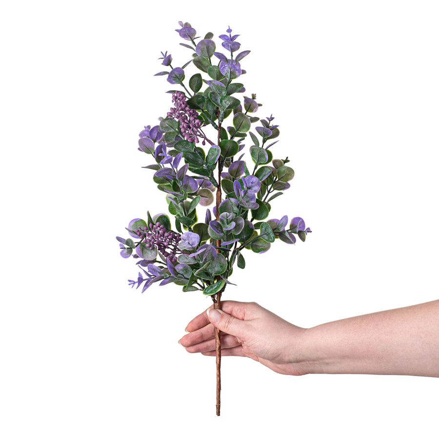 19" Lavender Eucalyptus With Seeds Pick detail photo 3