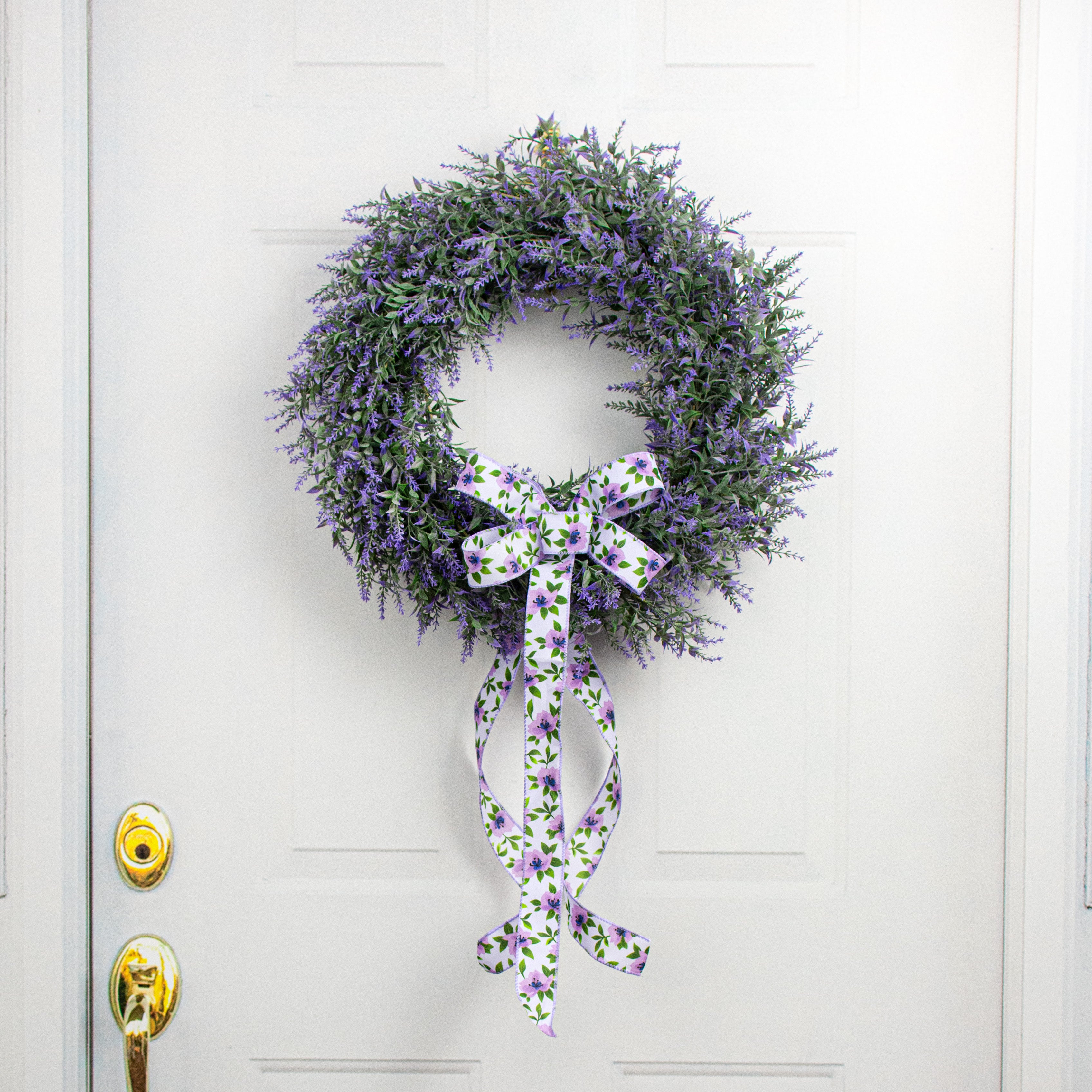 20" Lavender Wreath: Purple Lifestyle Photo