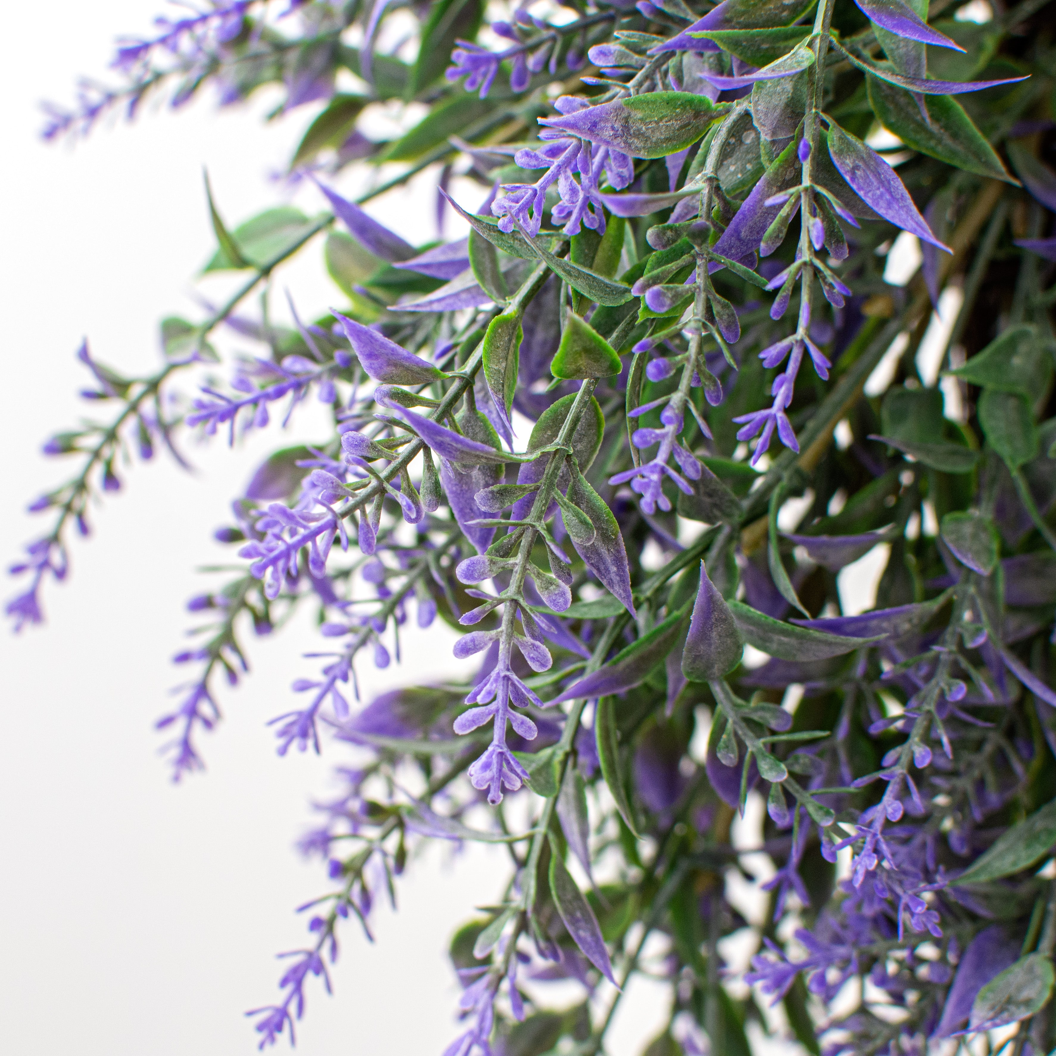 16" Lavender Wreath: Purple detail photo 3