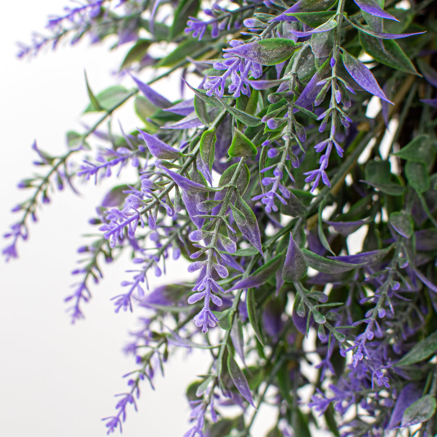 16" Lavender Wreath: Purple detail photo 3