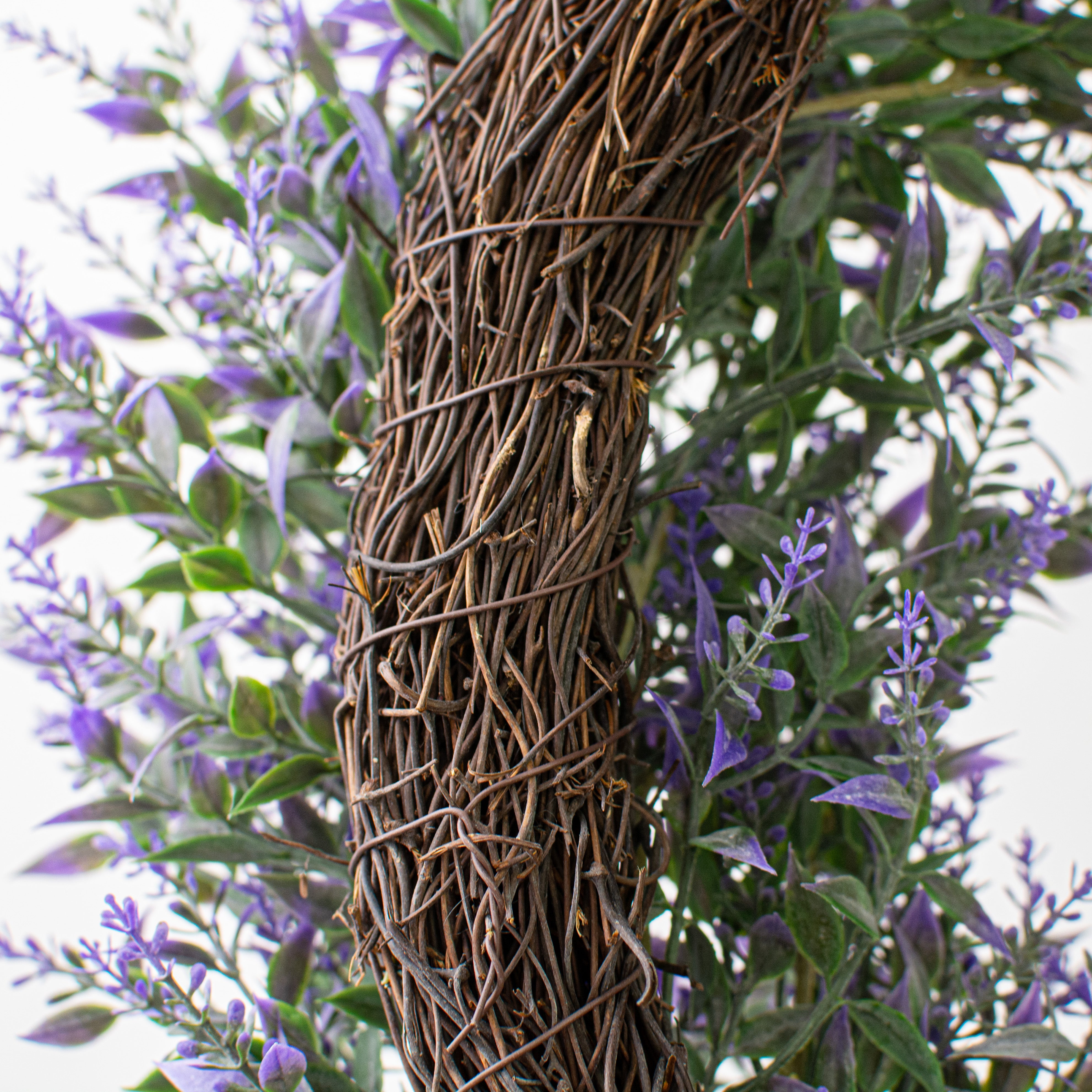 20" Lavender Wreath: Purple detail photo 4