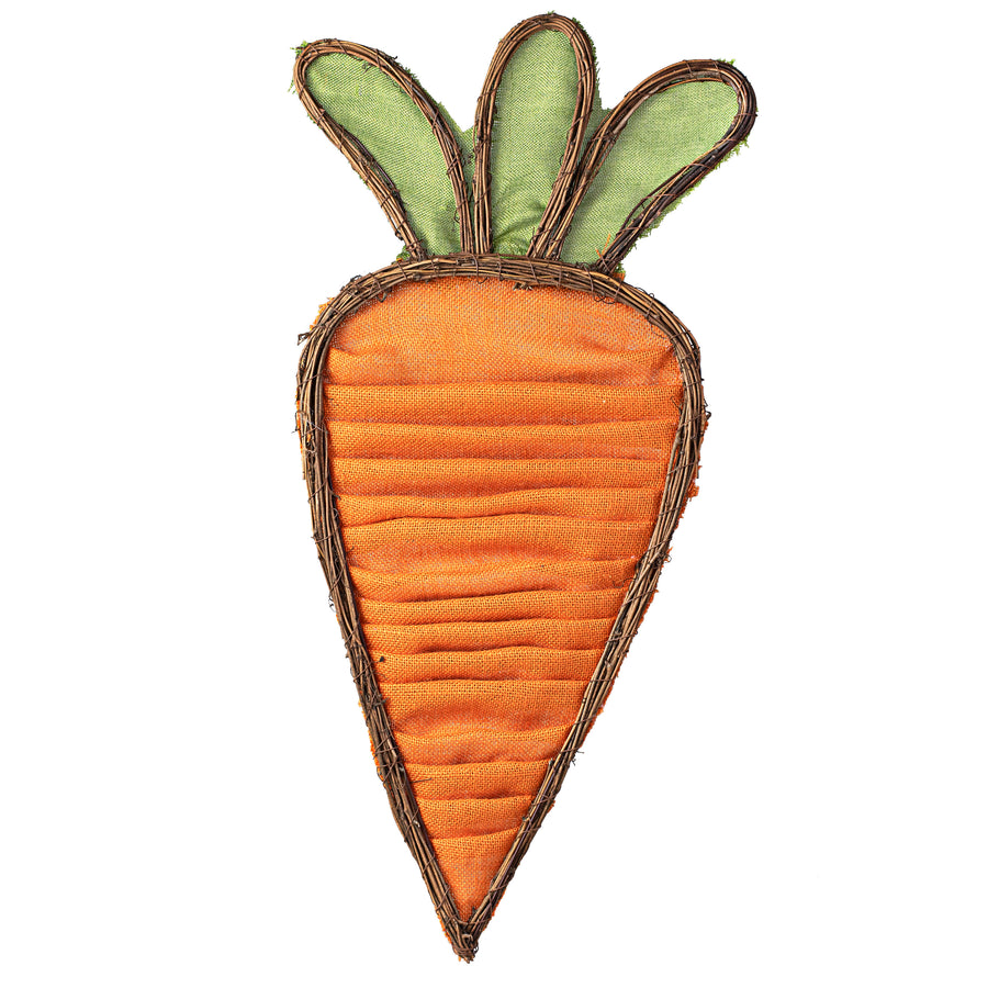 30" Layered Burlap Carrot Door Hanger Item Number: 63031OR