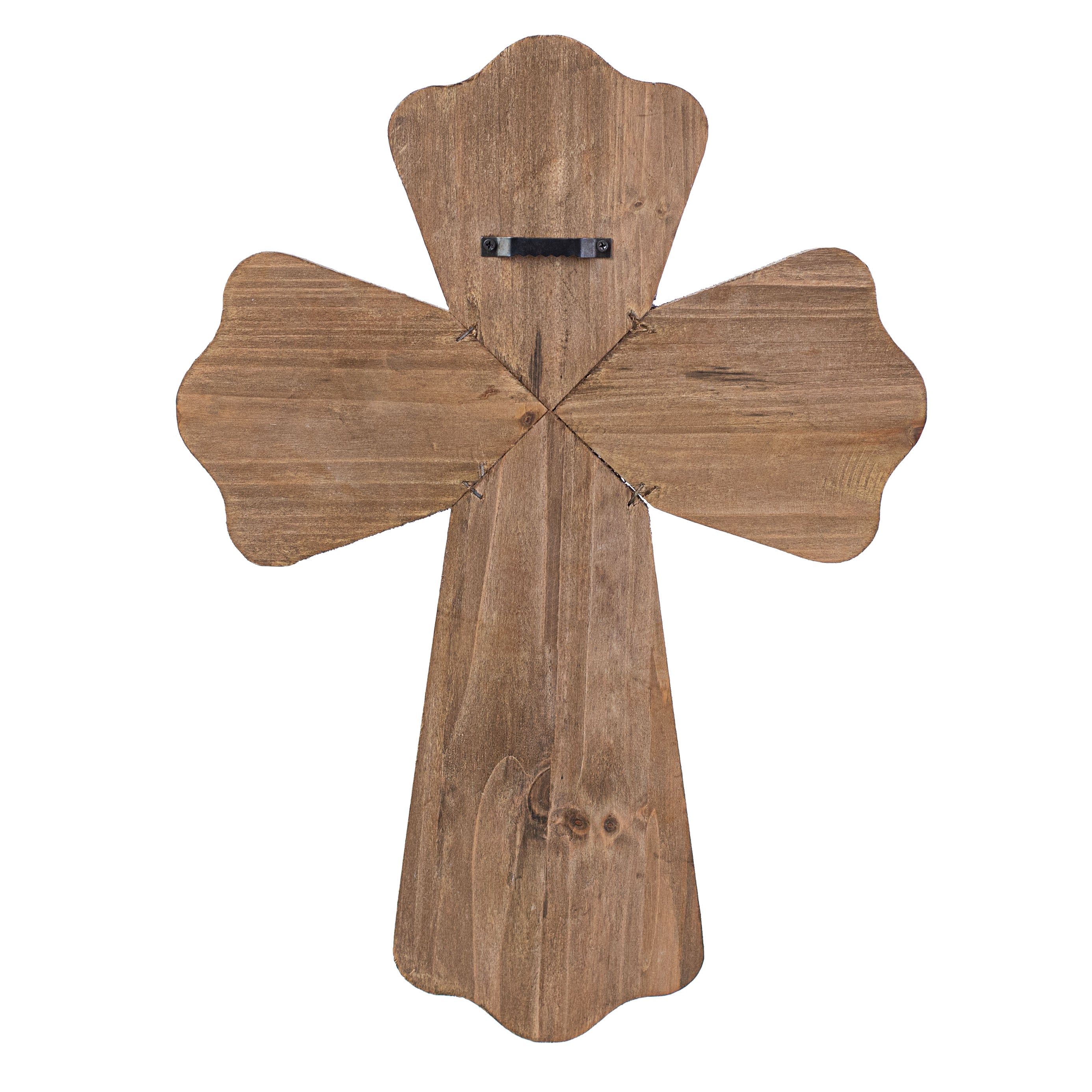 16" Layered Wooden Cross Decoration detail photo 4