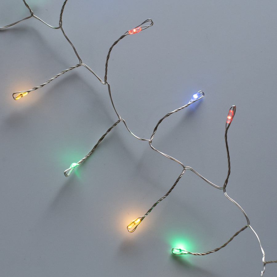 100 LED Battery Lights On Wire: Mixed Colors detail photo 3