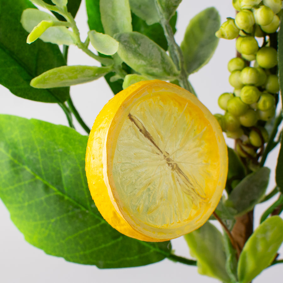 16" Lemon & Slice Mixed Leaves Spray Lifestyle Photo