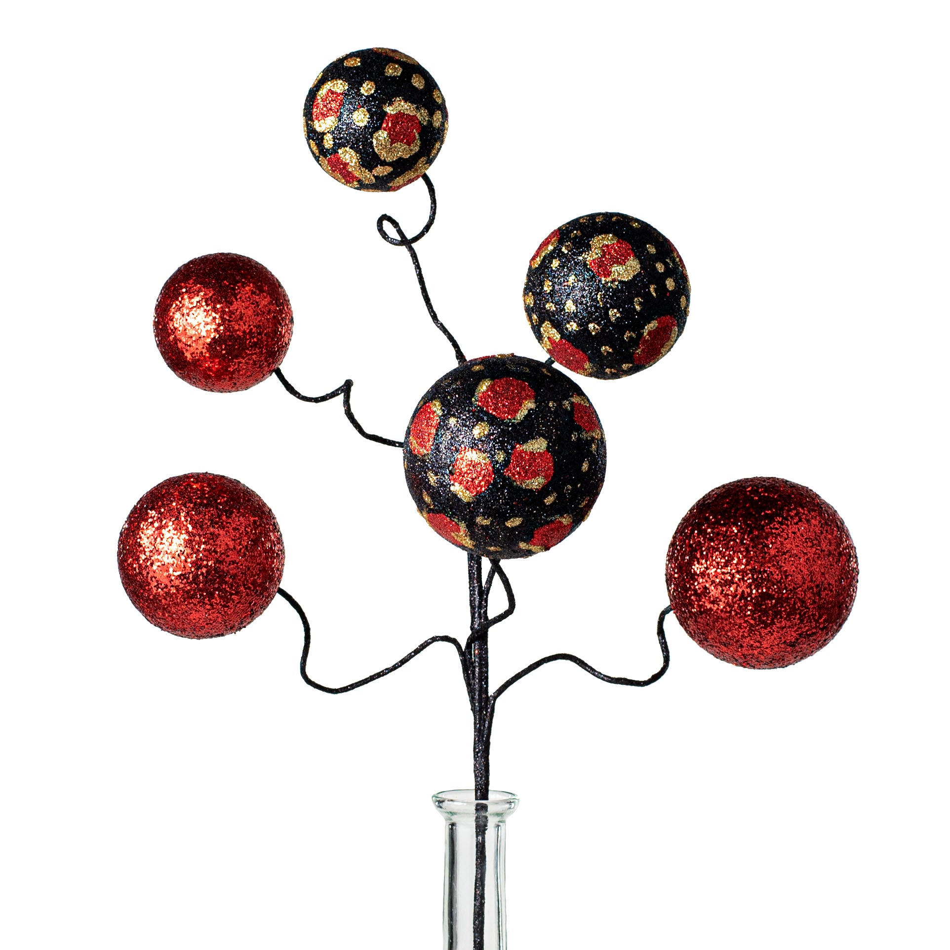 20" Leopard Print Glitter Ball Pick: Red, Black, Gold Item Number: XS9982W2