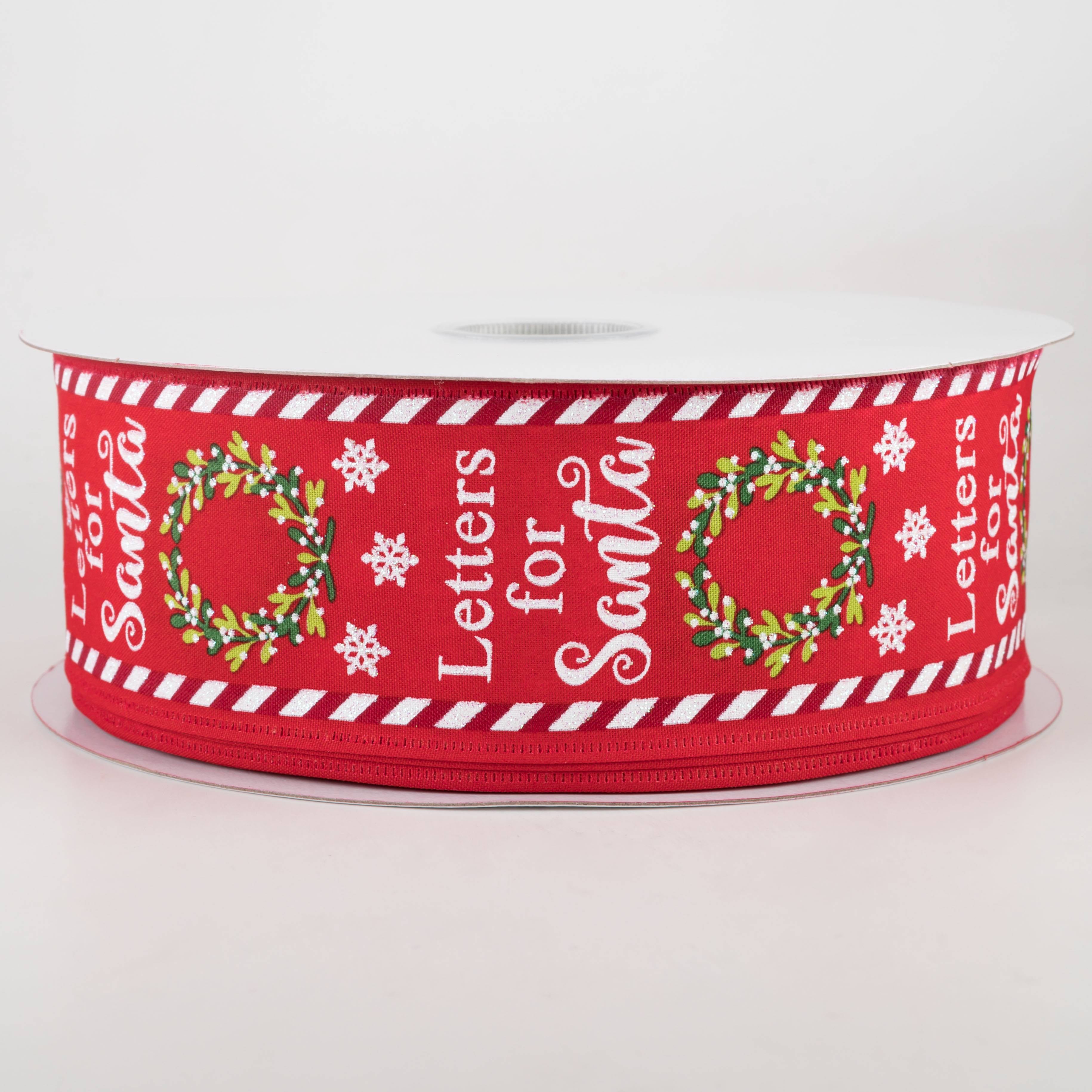 2.5" Letters for Santa Mailbox Ribbon (50 Yards)