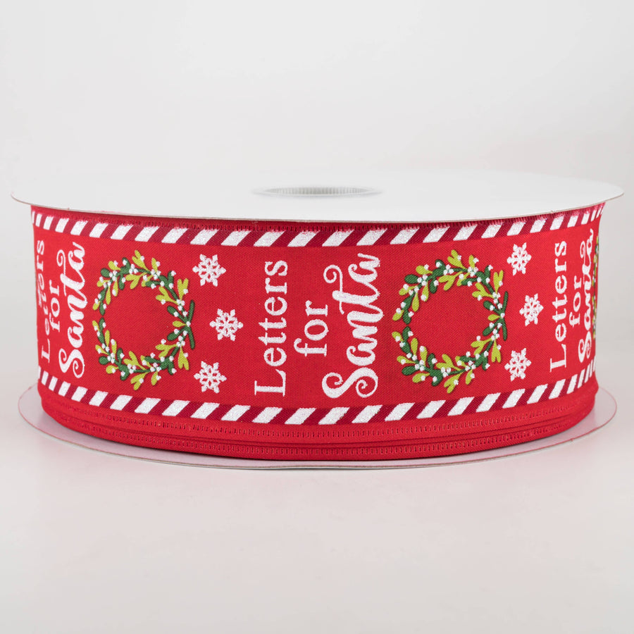 2.5" Letters for Santa Mailbox Ribbon (50 Yards)