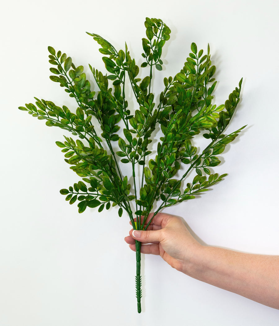21" Plastic Hemlock Bush