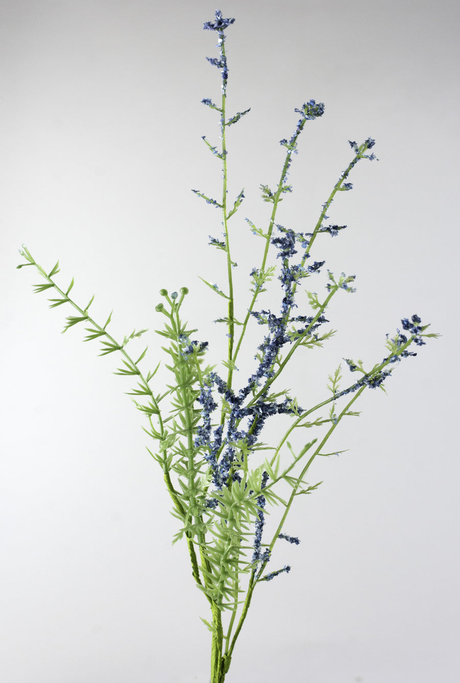 22" Wispy Wildflower Filler Bush: Blue (9 Stem)