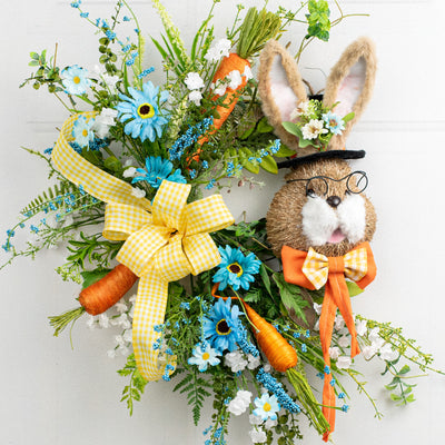 22" Sisal Top Hat Bunny Rabbit: Orange