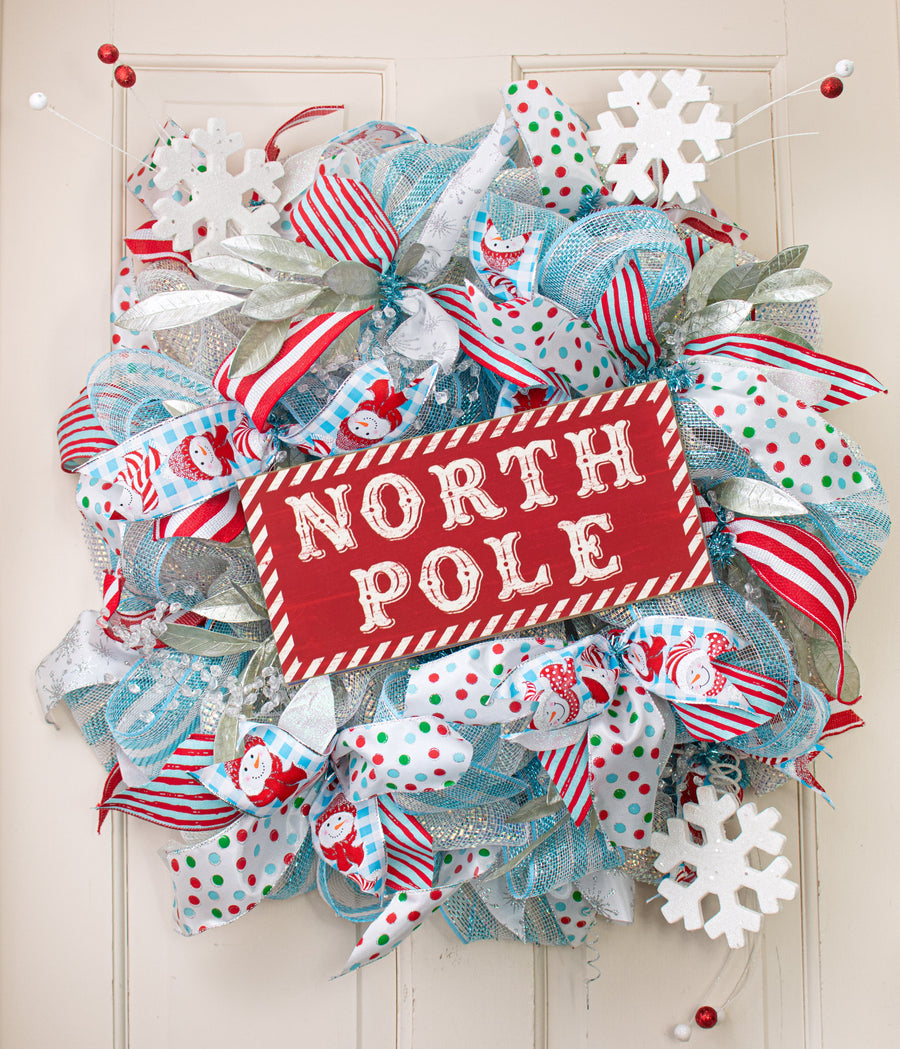 33" Snowflake Berry Spray: White & Red