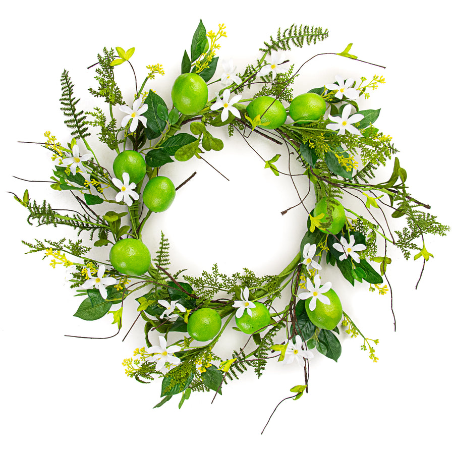 22" Lime & Fern Wreath Item Number: 62937WR22
