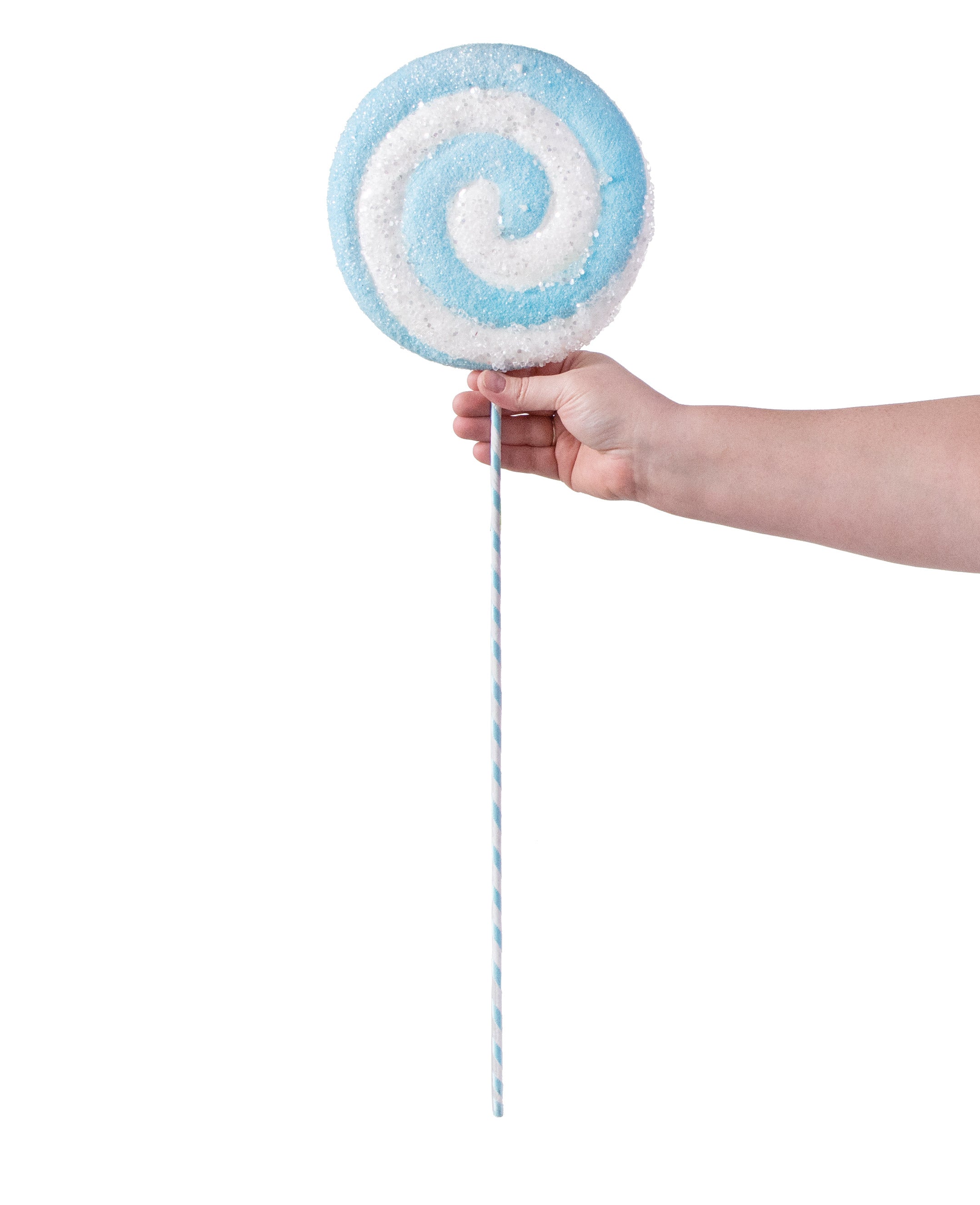 26" Lollipop Pick: Blue & White detail photo 3