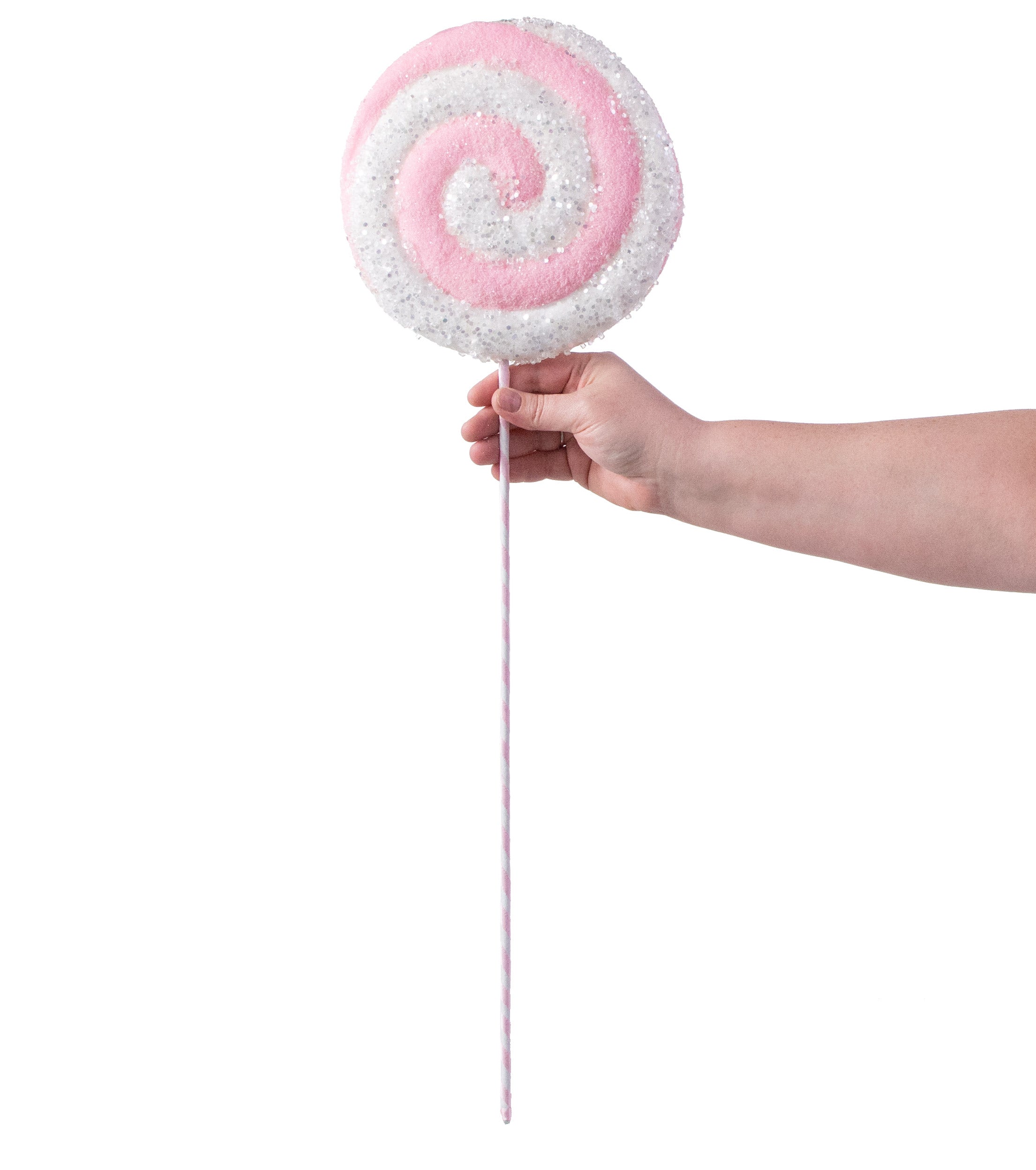 26" Lollipop Pick: Pink & White detail photo 3