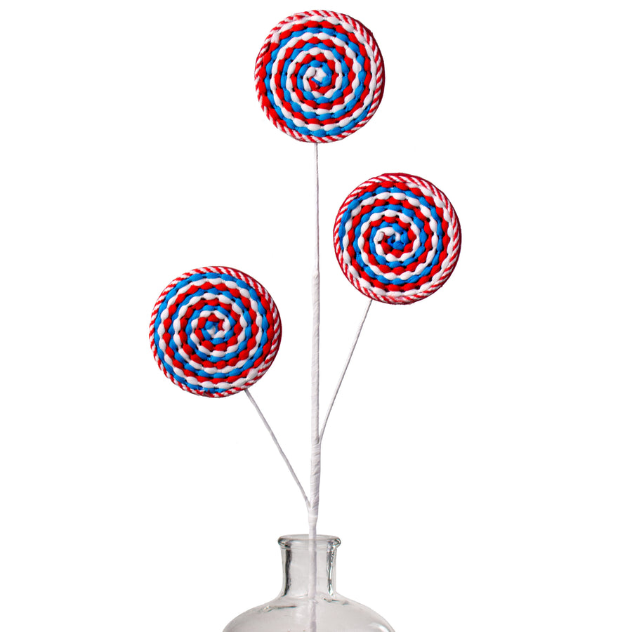 26" Lollipop Spray: RWB Item Number: 74206RWB
