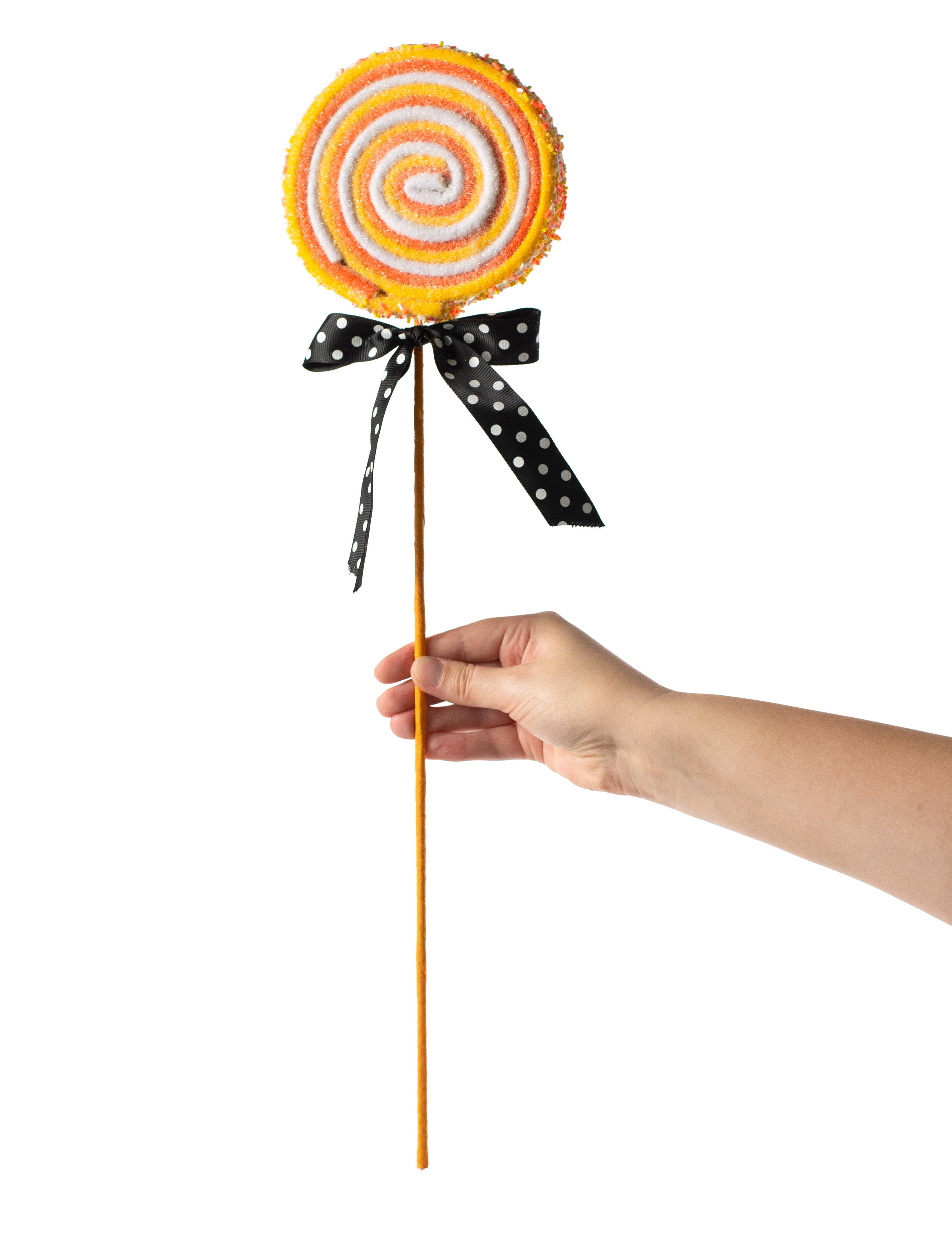 23" Lollipop Sprinkle Pick: Candy Corn Hues detail photo 3